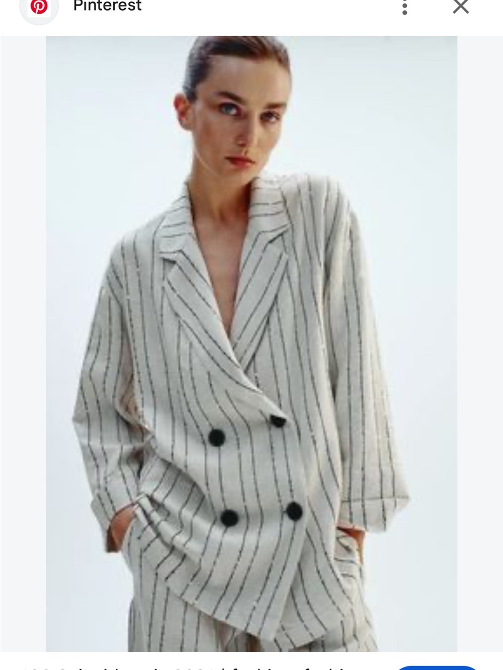 Zara linen blazer with sequence Size s - Picture 3 of 3